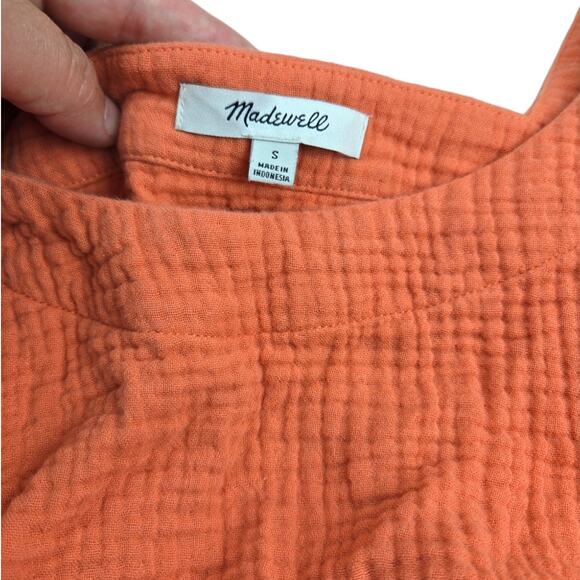 Madewell | Rose Textured Shirt with Square Back | Small - Picture 4 of 4